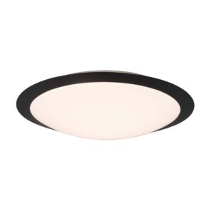 Umberto H2O Plafonnier LED Bord Noir Ip44 D. 42Cm