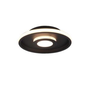 Plafonnier LED Ascari H2O Noir avec Variateur et Interrupteur IP44 D.30,3Cm