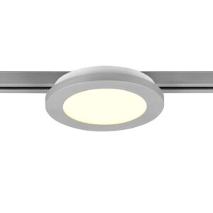 Plafonnier LED en aluminium avec bordure Duoline Camillus D.17cm