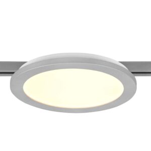 Plafonnier LED en aluminium avec bordure Duoline Camillus D.26cm