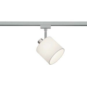 Spot orientable Duoline Tommy avec abat-jour blanc de 12 cm de diamètre