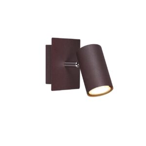 Marley Spot Cylindre en Métal Rouille L. 15Cm
