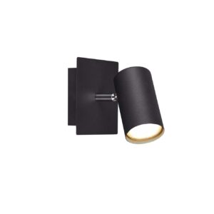 Marley Spot Cylindre Métal Noir L. 15Cm