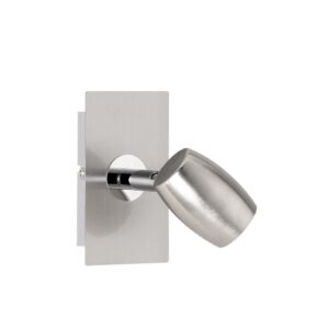 Michael Spot 1 Lumière en Acier Satiné Douille Gu10 H. 12Cm