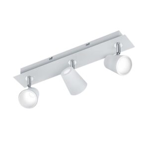 Narcos Barre 3 Spots LED Blanc avec Diffuseur Conique Trou L. 45