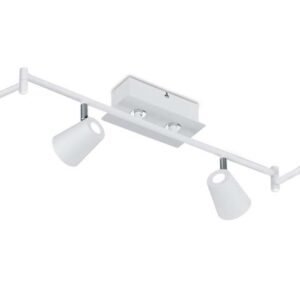 Narcos Barre 6 Spots Led Blanc Avec Diffuseur Conique Trou L. 180