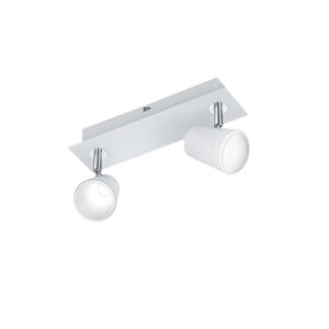 Narcos Barre 2 Spots Led Blanc avec Diffuseur Conique pour Trou Intérieur L. 28,5