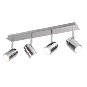 Angelo H2O Barre 4 Spots Orientables Chrome Ip44 L.50Cm