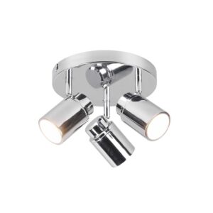 Angelo H2O Plafonnier 3 Spots Orientables Chrome Ip44 D.20Cm