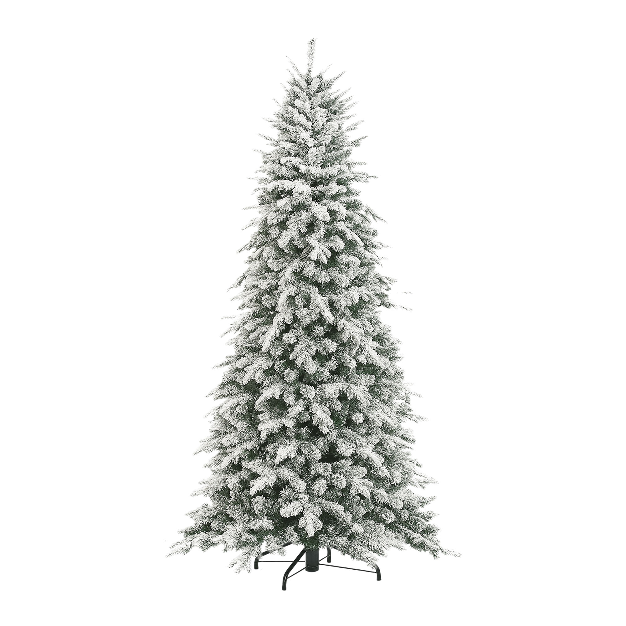 Artik - Sapin de Noël Enneigé en PE et PVC Ø134x210H cm, 1876 Pointes