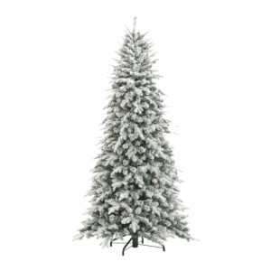 Artik - Sapin de Noël Enneigé en PE et PVC Ø154x240H cm, 2436 Pointes