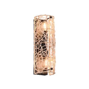 Applique Lovis en rotin naturel H. 30cm