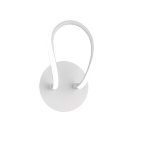Applique LED blanche Bologna avec variateur d'intensité à interrupteur H.26cm