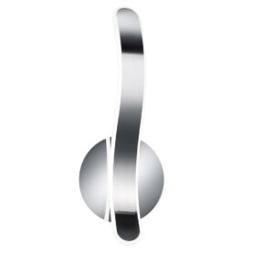 Applique LED Parma en chrome avec gradation par interrupteur H.40cm