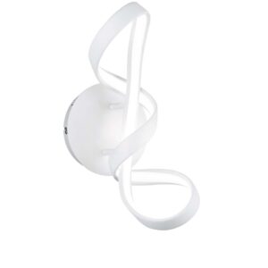 Applique LED blanche Perugia avec variateur d'intensité par interrupteur H.40cm