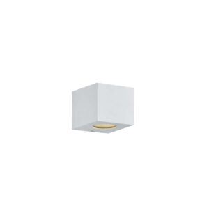 Applique LED extérieure Cordoba, cube blanc avec diffuseurs interchangeables L.10cm