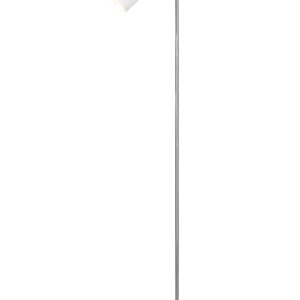 Adam Lampadaire en Métal Acier et Blanc H. 150cm