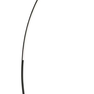 Lampe sur pied LED arc noir mat H. 158 cm