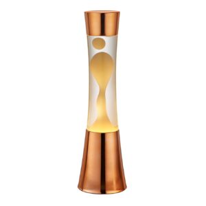 Lampe à lave. Courbe Gadget Bronze+Ambre H40.