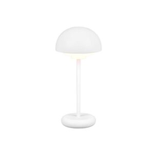 Lampe Elliot LED d'extérieur rechargeable avec USB-C, à poser, avec allumage tactile, 4 intensités de lumière blanche, H. 26 cm, IP44.