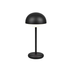 Lampe Elliot LED d'extérieur rechargeable par USB-C avec allumage tactile 4 intensités Noir H. 26cm IP44