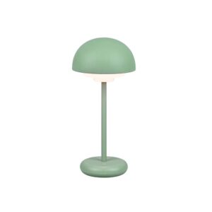 Lampe de table LED Elliot pour l'extérieur, rechargeable via USB-C, avec allumage tactile, 4 niveaux d'intensité, couleur verte, hauteur de 26 cm, ind