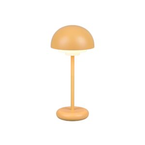 Lampe Elliot LED d'extérieur rechargeable avec USB-C, allumage tactile, 4 intensités de lumière jaune vif, hauteur de 26 cm, indice de protection IP44