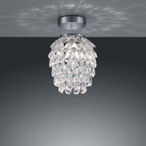 Petite Plafonnier en Verre Transparent D.20