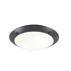 Camaro Plafonnier Extérieur en Métacrylate Noir D. 33cm IP54