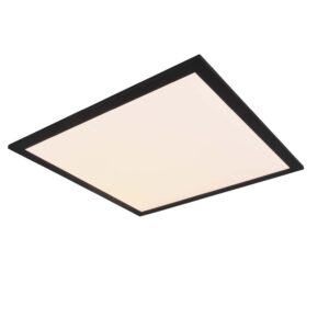 Alpha Plafonnier LED Carré Bord Noir 45X45