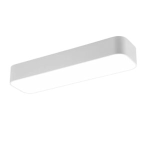 Asterion Plafonnier LED Rectangulaire Bord Blanc Avec Télécommande Multifonction 51X15