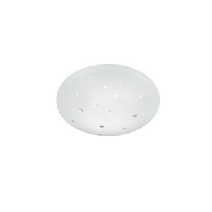 Acheter Plafonnier LED avec applications de cristaux, diffuseur effet ciel étoilé IP44 D.30cm