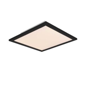 Gamme de plafonniers LED carrés avec bordure noire et télécommande multifonction 30x30