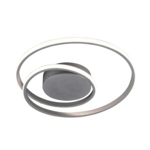 Zibal Plafonnier LED Spirale en Aluminium avec Réglage d'Intensité Interrupteur D.40Cm