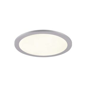 Tiberius Plafonnier LED rond en aluminium avec bordure, D. 30cm