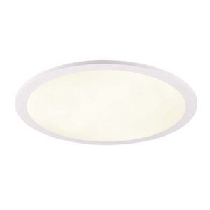 Tiberius Plafonnier LED rond bord blanc D. 40cm