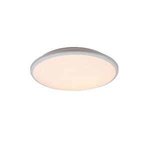Limbus Plafonnier LED avec bordure blanche et variateur d'intensité avec interrupteur, diamètre 35 cm.