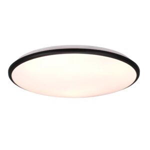 Limbus Plafonnier LED avec bordure noire et variation d'intensité avec interrupteur D.50cm