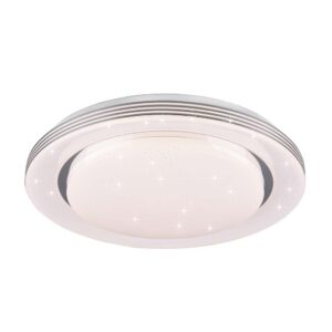 Atria Plafonnier LED Grand avec Télécommande Multifonction et Diffuseur à Effet Ciel Étoilé D.48cm