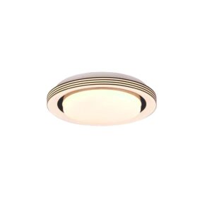 Atria Plafonnier LED Bord Noir avec Télécommande Multifonction et Diffuseur Effet Ciel Étoilé D.27cm
