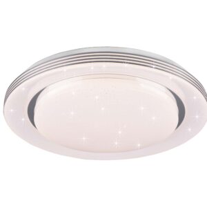 Atria Plafonnier LED avec télécommande multifonction et diffuseur à effet ciel étoilé D.27cm