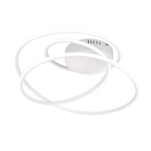 Plafonnier LED blanc Bologna avec variateur d'intensité à interrupteur D.50cm
