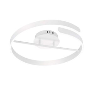 Parma Plafonnier LED Blanc avec Variateur d'intensité Interrupteur D.50Cm