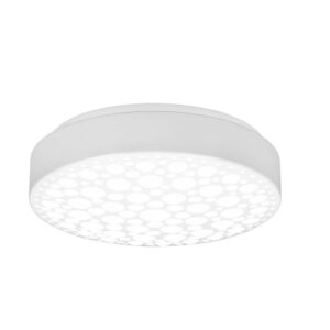 Chizu Plafonnier LED rond blanc effet cercles D. 28cm