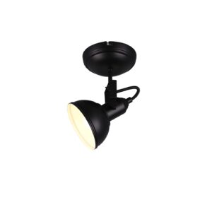 Gina Spot Métal Couleur Noir Mat H. 13Cm