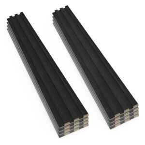 Bach - Lot de 8 Panneaux Acoustiques Décoratifs 150x18 cm pour Intérieur et Extérieur en WPC