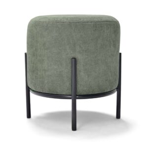 BONN VELVET - Pouf rond en velours côtelé