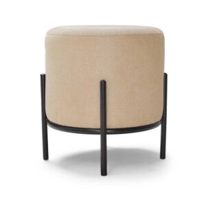 BONN LINEN - Pouf rond en tissu