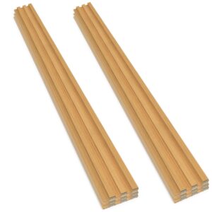 Chopin - Lot de 6 Panneaux Acoustiques Décoratifs 235x18 cm pour Intérieur et Extérieur en WPC