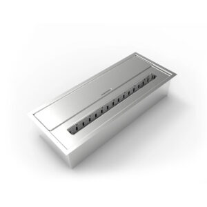 Brûleur éthanol pour cheminée, en acier inoxydable 45,7x18,7xH9,5 cm